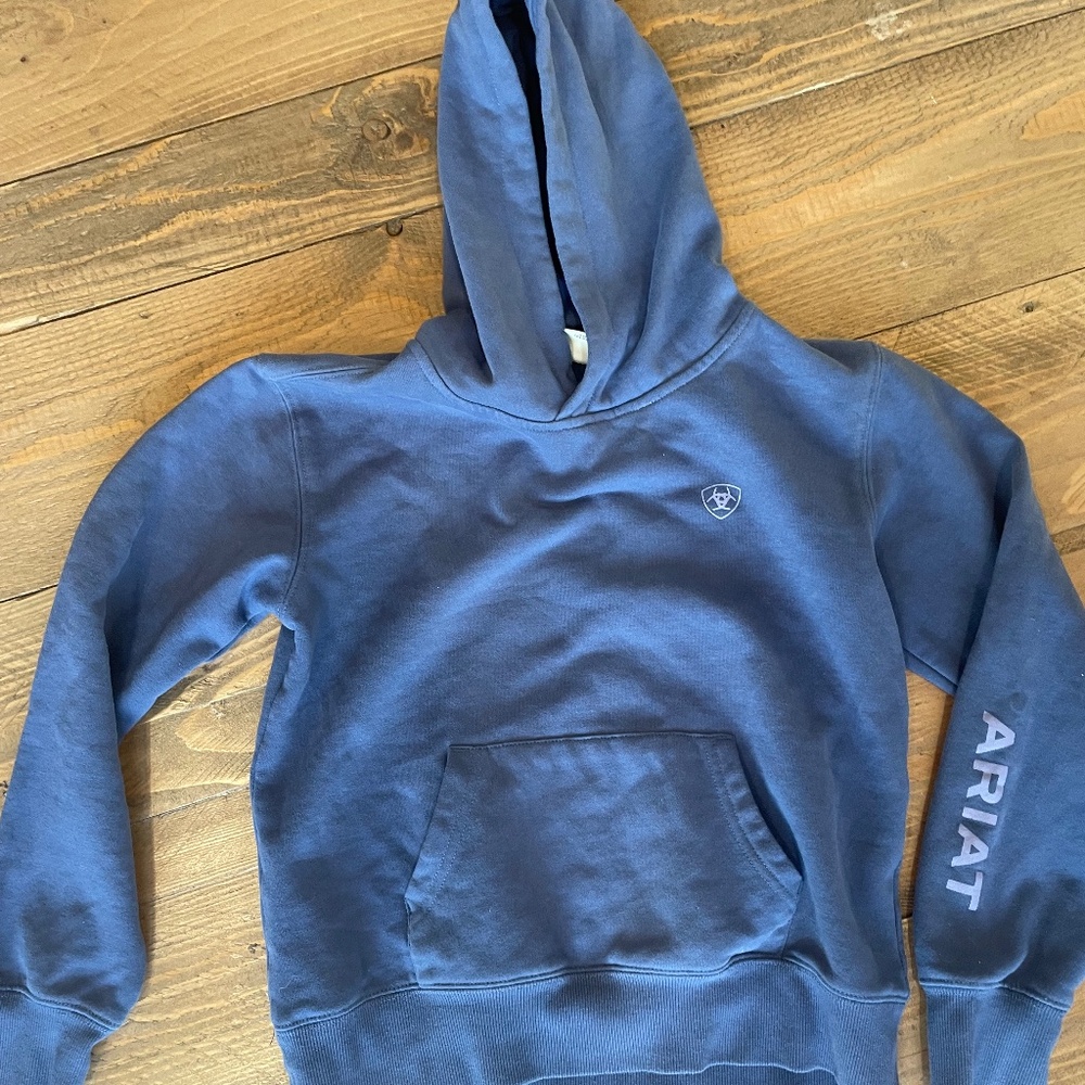Girls Ariat Blue & Lavender Hoodie Large